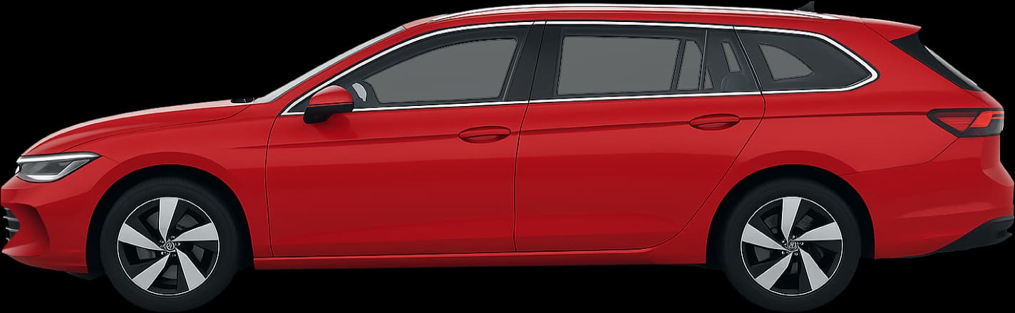 2023 Volkswagen Passat side view comparison