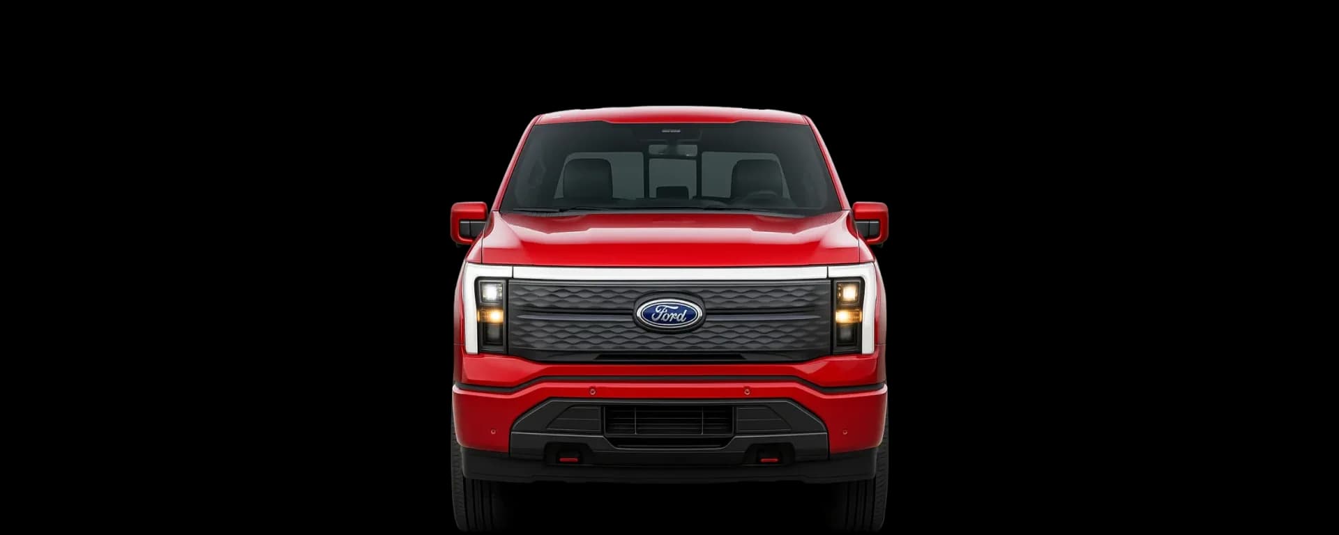 Front view of the 2022 Ford F-150 Lightning