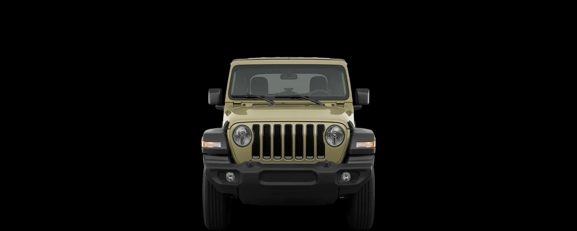 Front view of the 2017 Jeep Wrangler