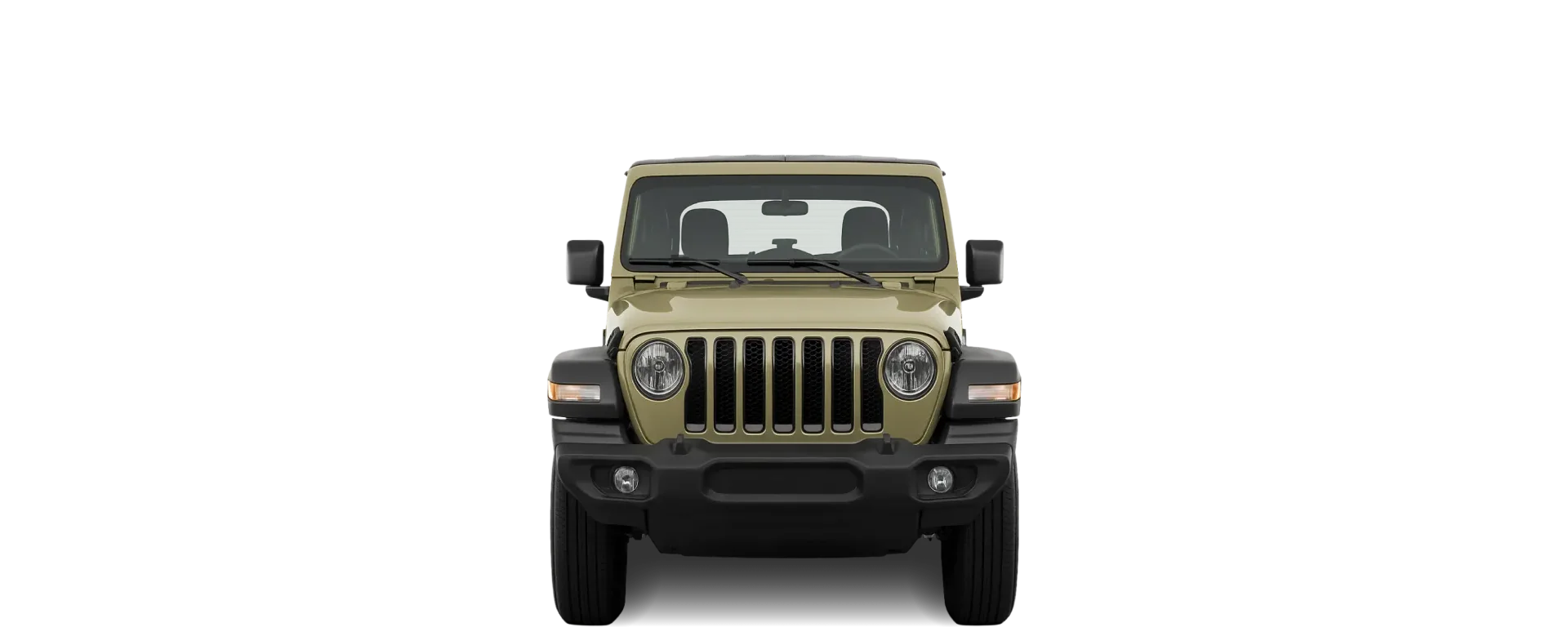 Front view of the 2017 Jeep Wrangler
