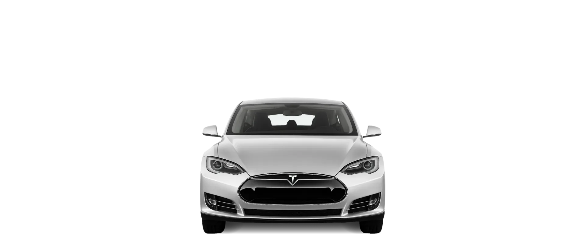 Front view of the 2012 Tesla Model S