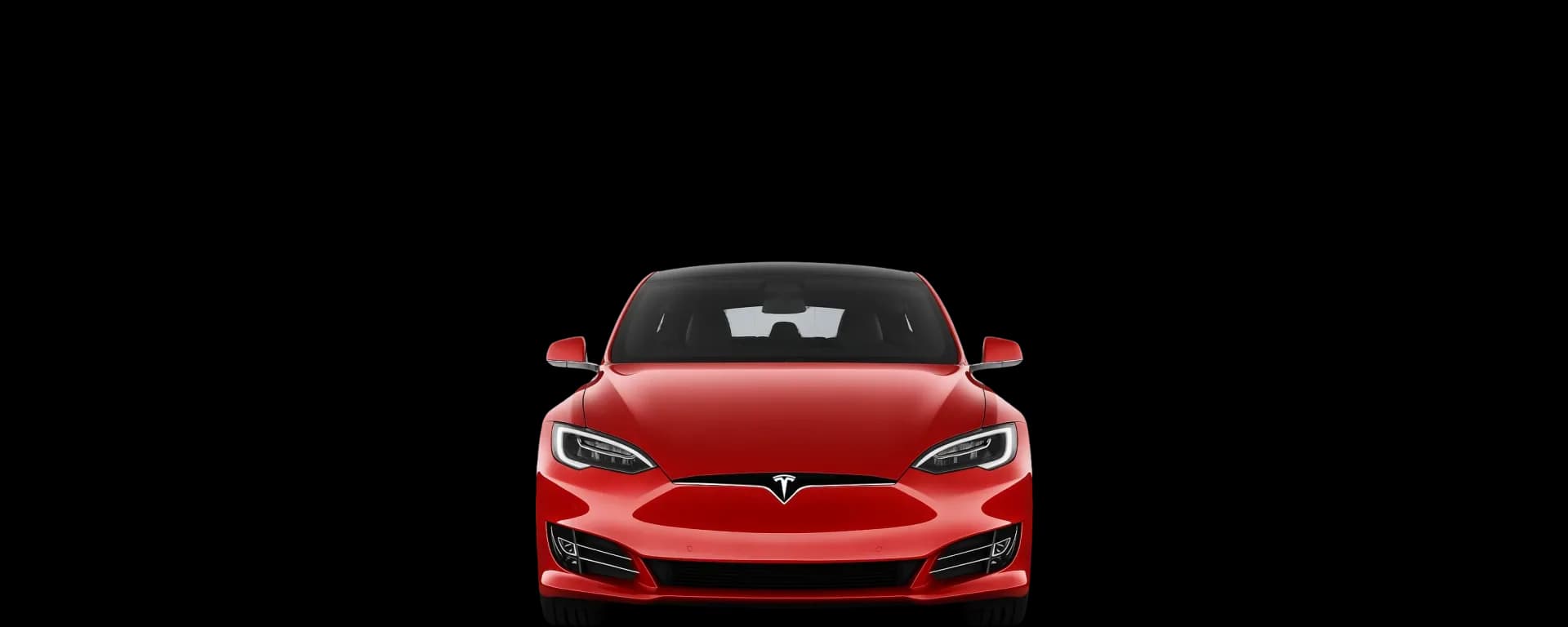 Front view of the 2016 Tesla Model S