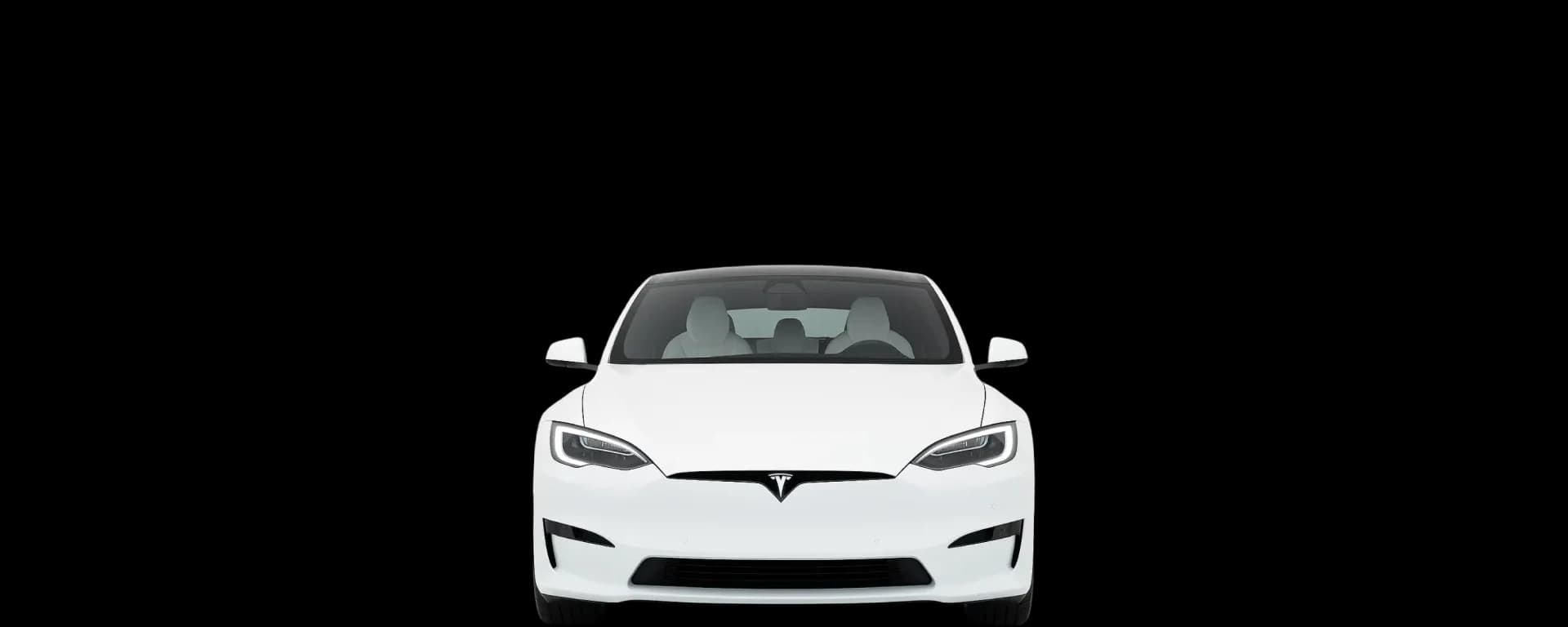 Front view of the 2021 Tesla Model S