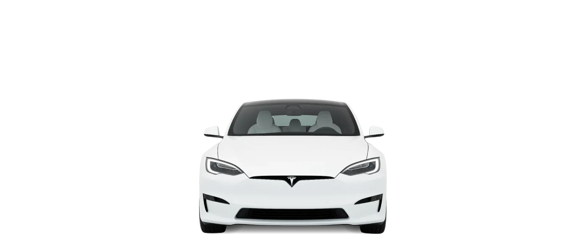 Front view of the 2021 Tesla Model S