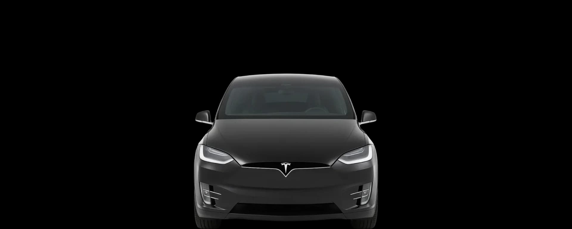 Front view of the 2015 Tesla Model X