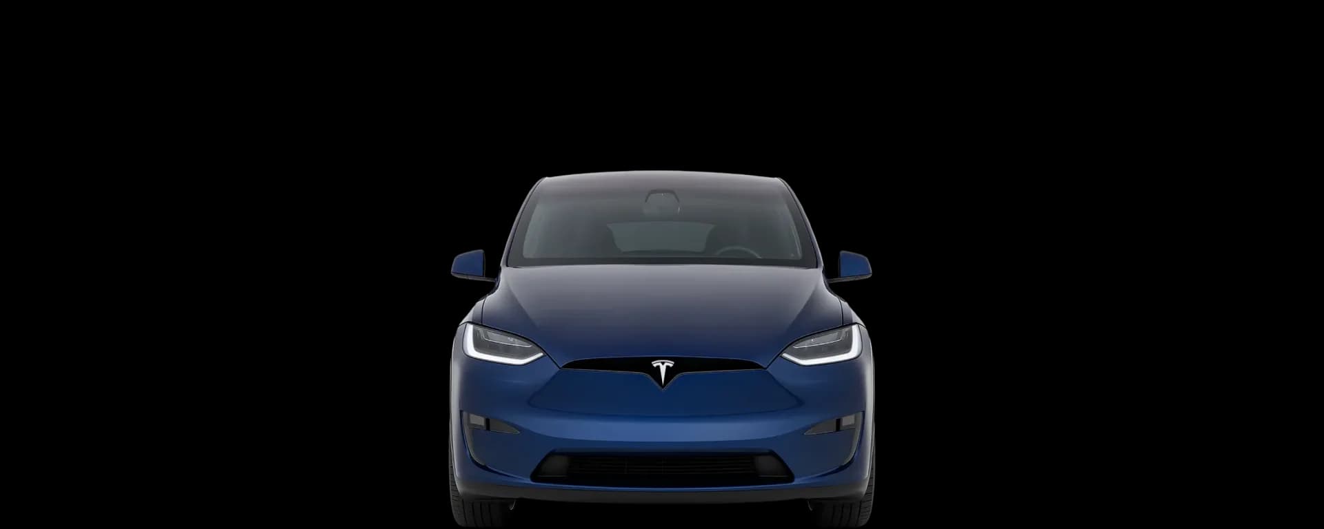 Front view of the 2021 Tesla Model X