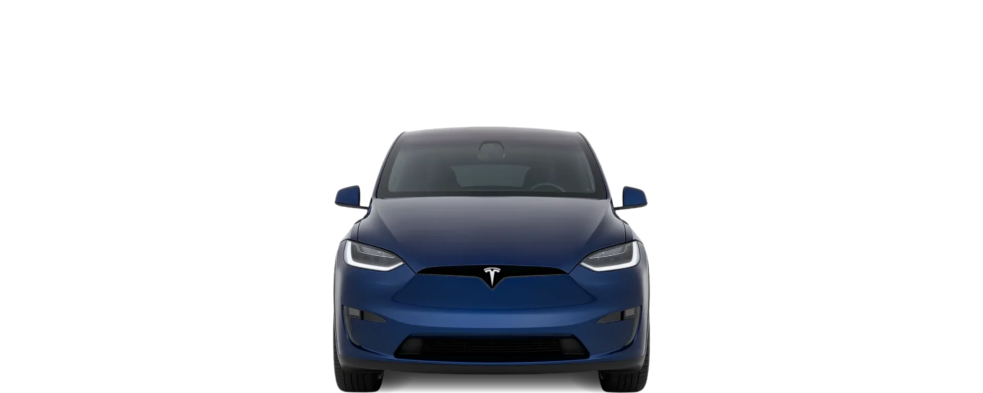 Front view of the 2021 Tesla Model X