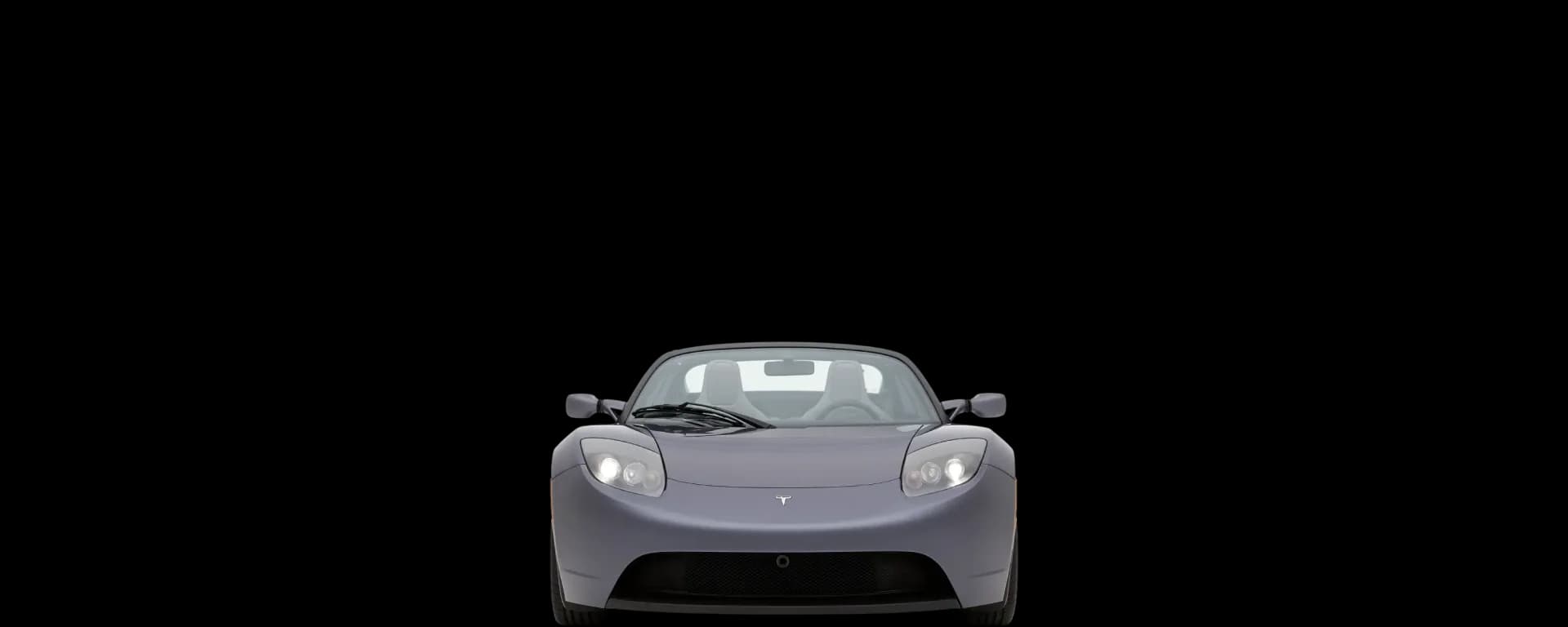 Front view of the 2008 Tesla Roadster