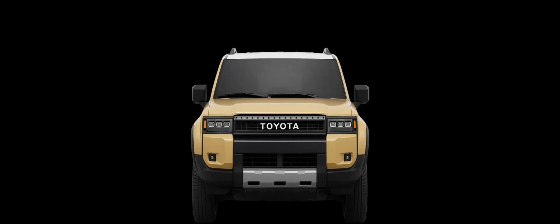 Front view of the 2021 Toyota Land Cruiser