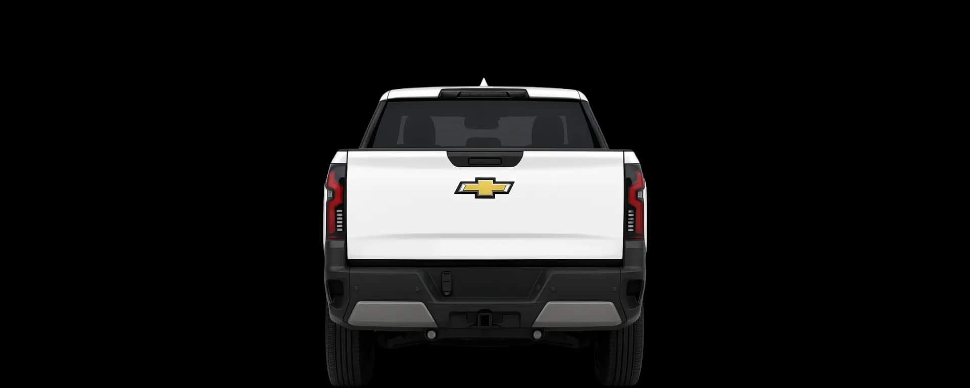 Rear view of the 2024 Chevrolet Silverado EV