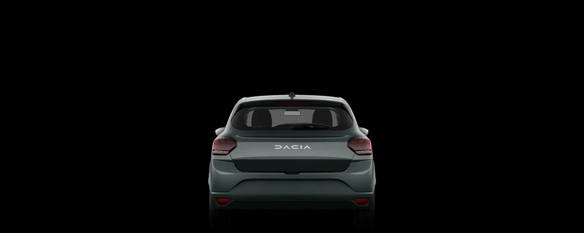 Rear view of the 2020 Dacia Sandero