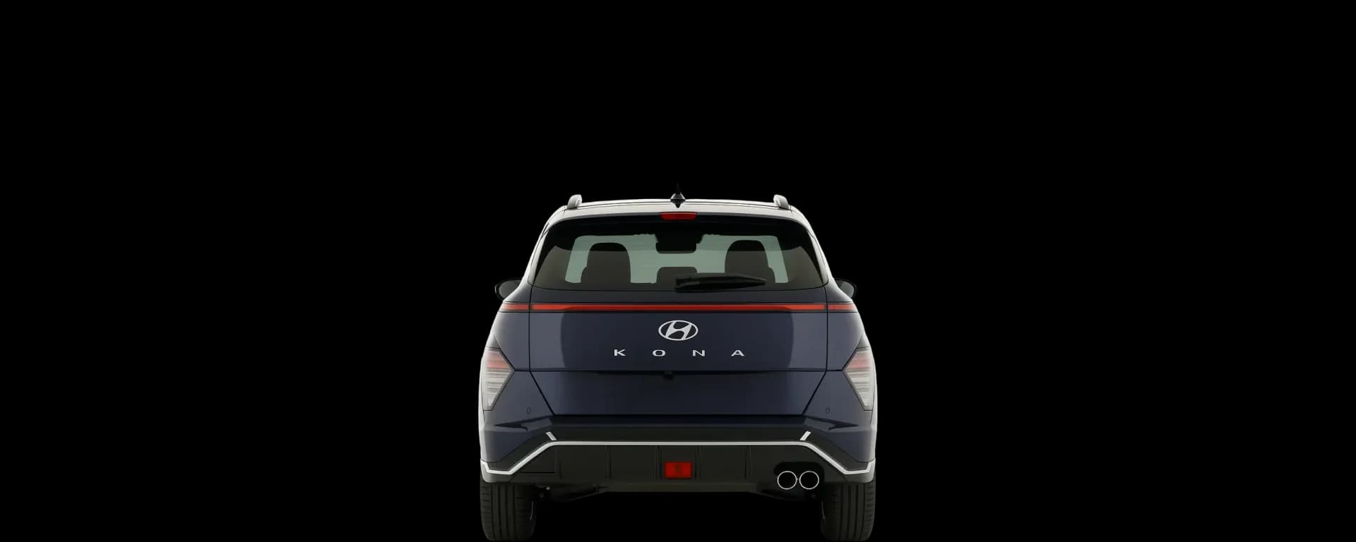 Rear view of the 2023 Hyundai Kona