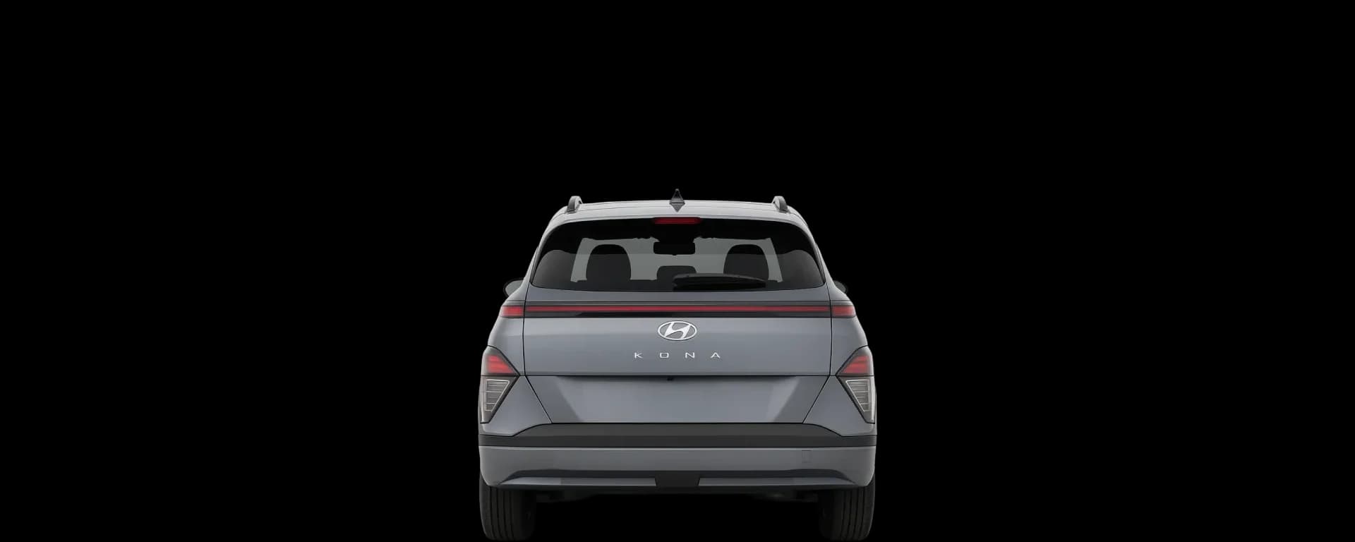Rear view of the 2023 Hyundai Kona Electric