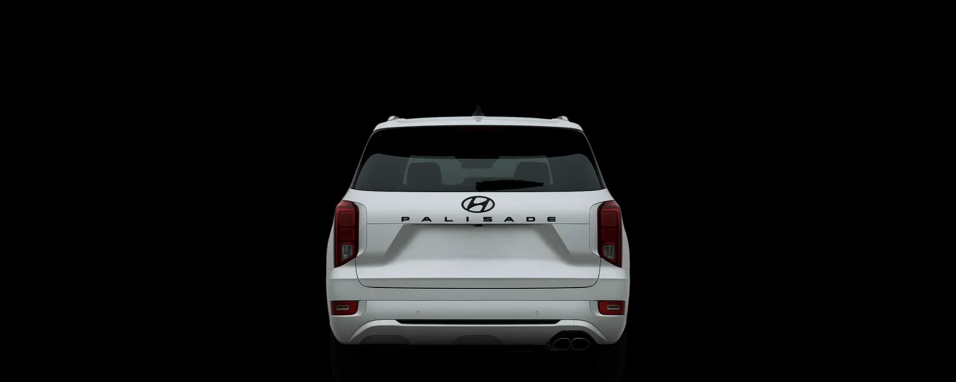 Rear view of the 2022 Hyundai Palisade