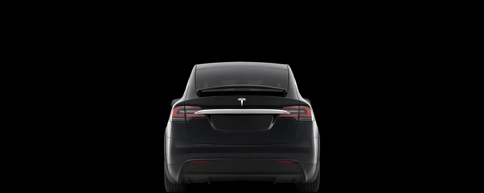 Rear view of the 2015 Tesla Model X