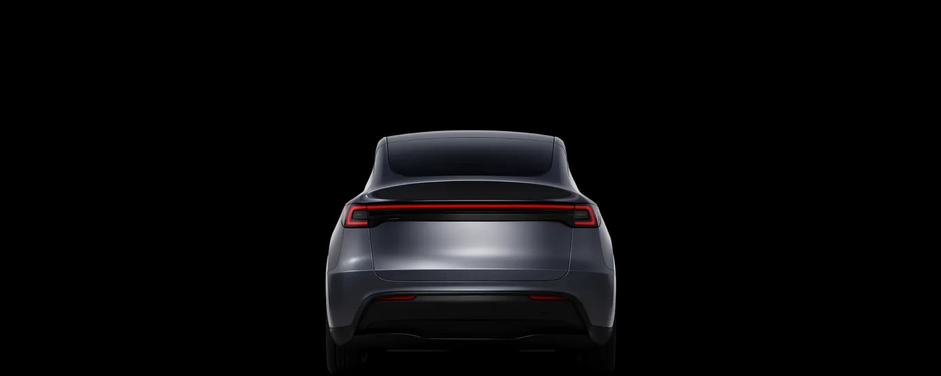 Rear view of the 2020 Tesla Model Y