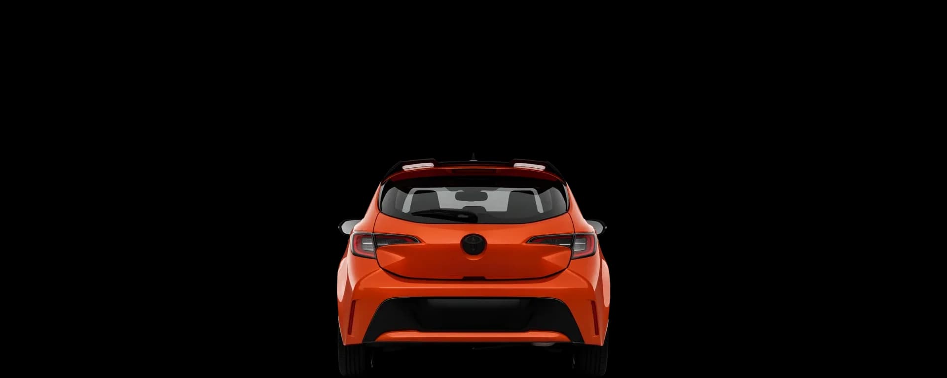 Rear view of the 2023 Toyota Corolla Hatchback