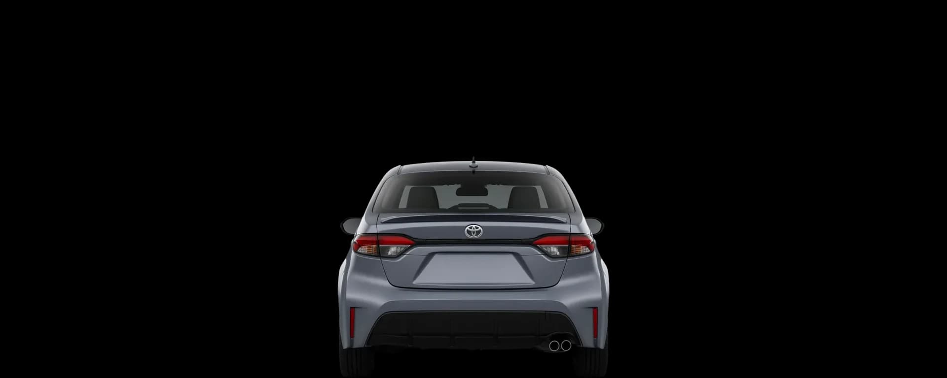 Rear view of the 2023 Toyota Corolla Sedan