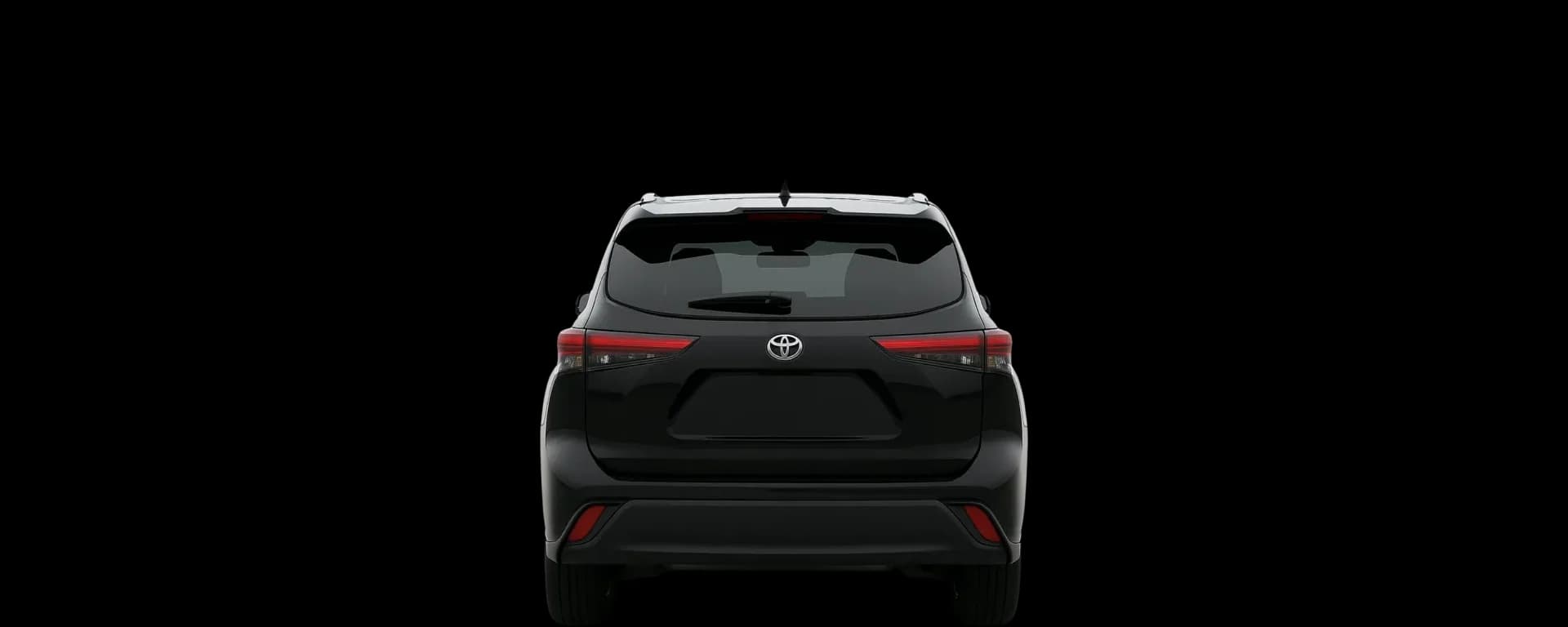 Rear view of the 2020 Toyota Highlander