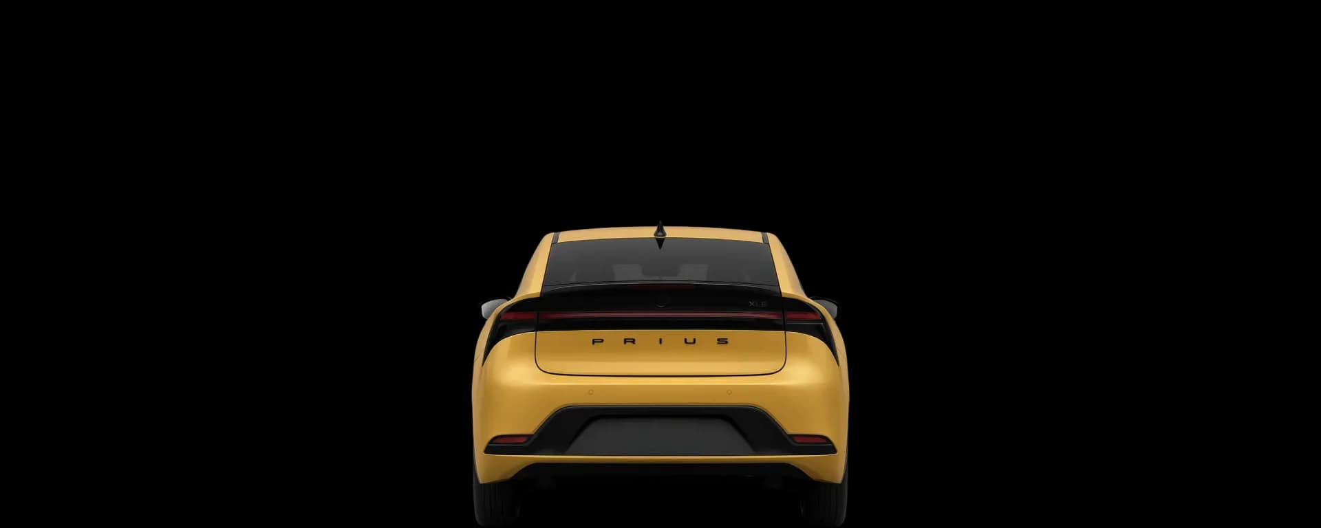 Rear view of the 2022 Toyota Prius