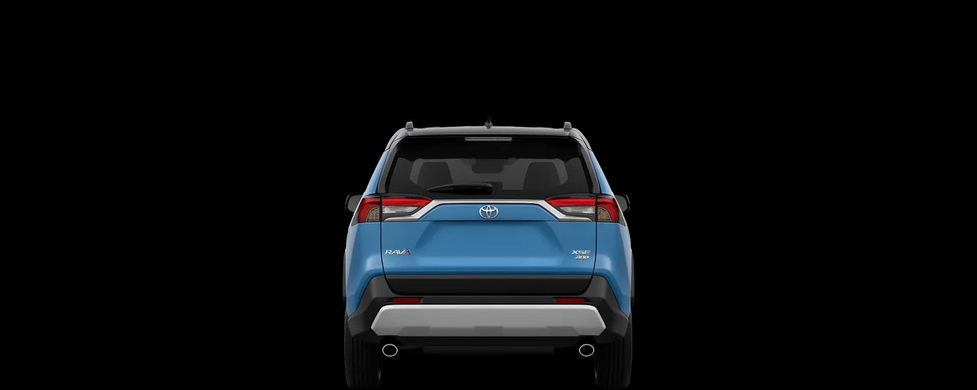Rear view of the 2021 Toyota RAV4