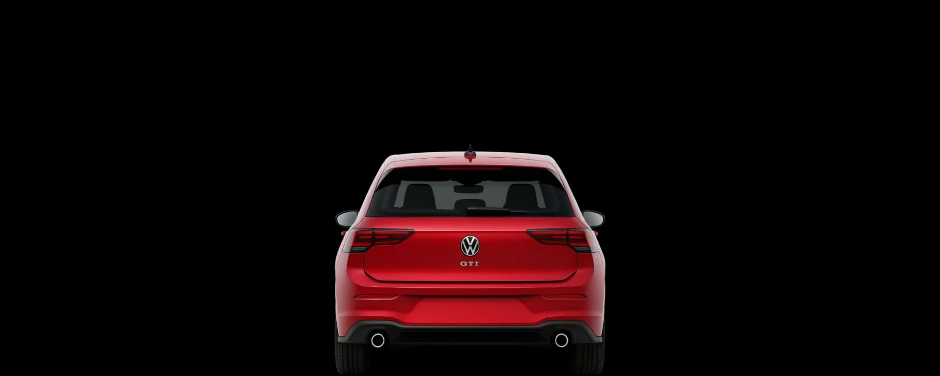 Rear view of the 2024 Volkswagen Golf