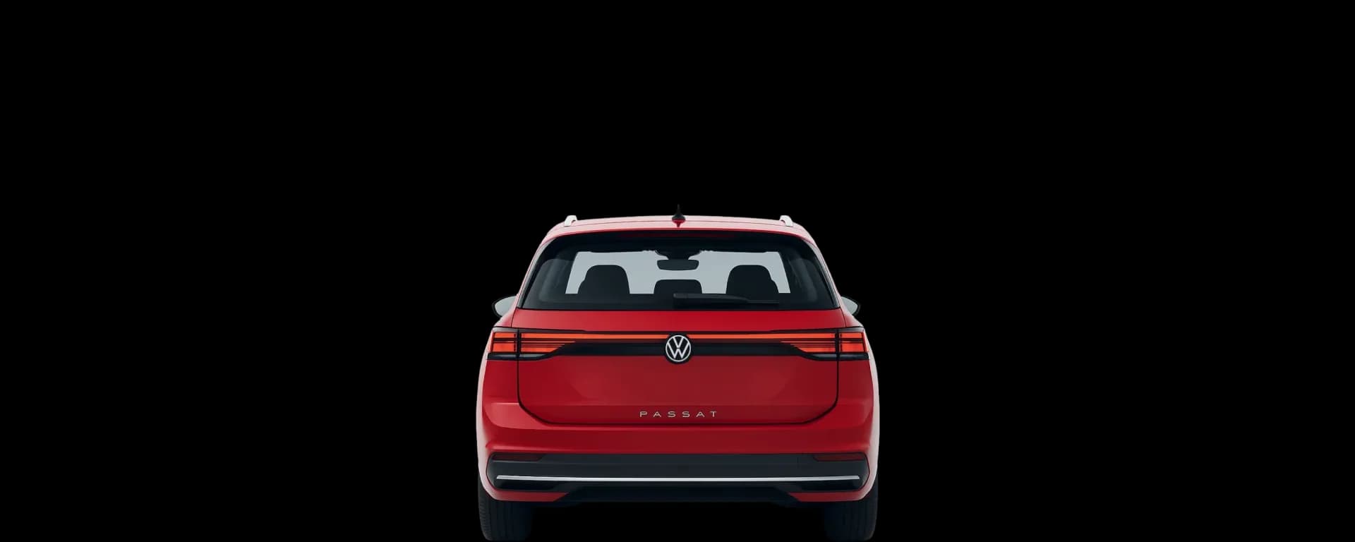 Rear view of the 2023 Volkswagen Passat