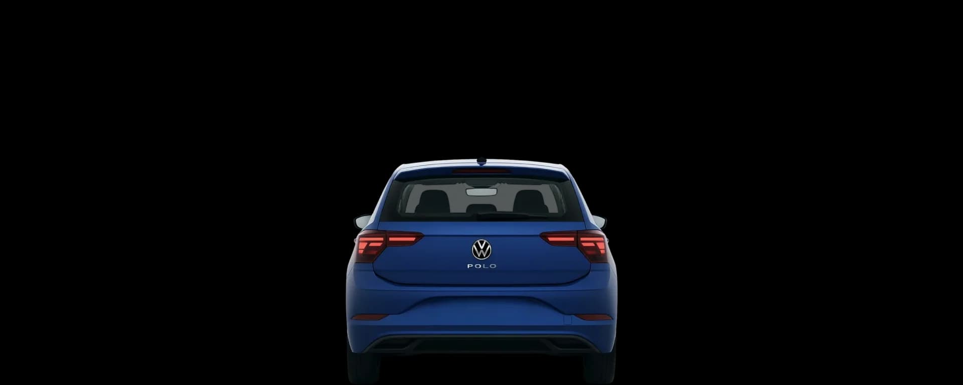 Rear view of the 2021 Volkswagen Polo
