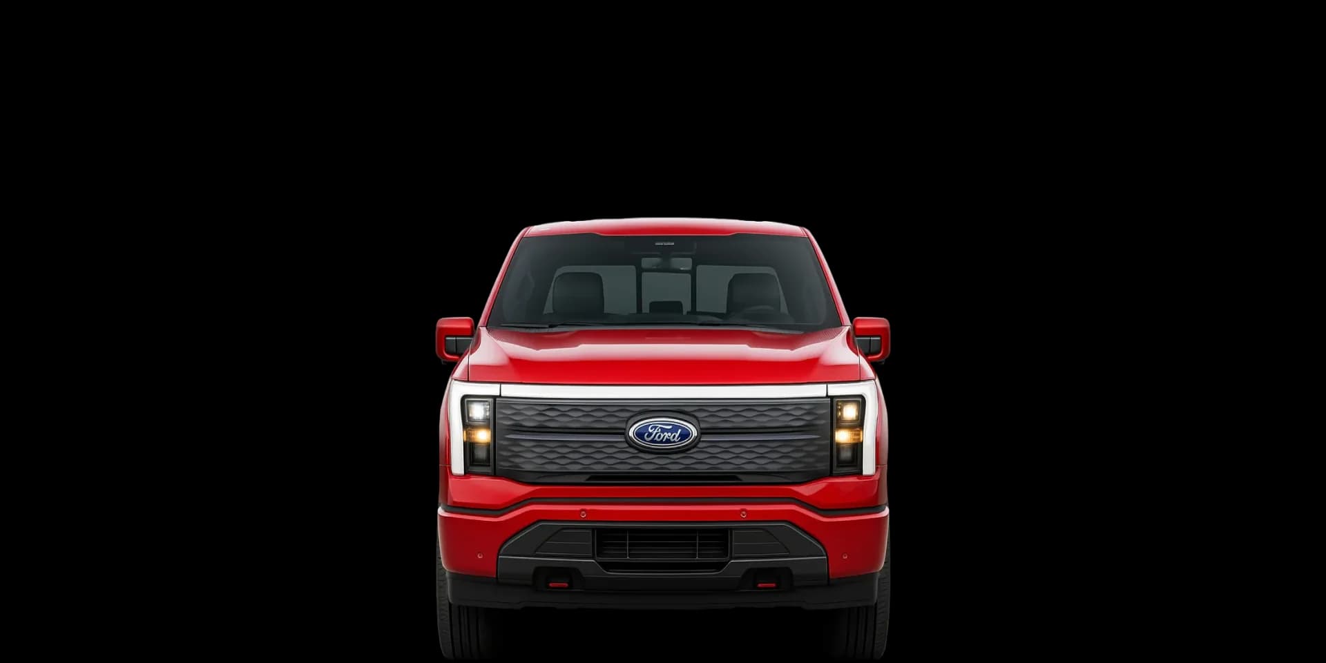 Front view of the 2022 Ford F-150 Lightning