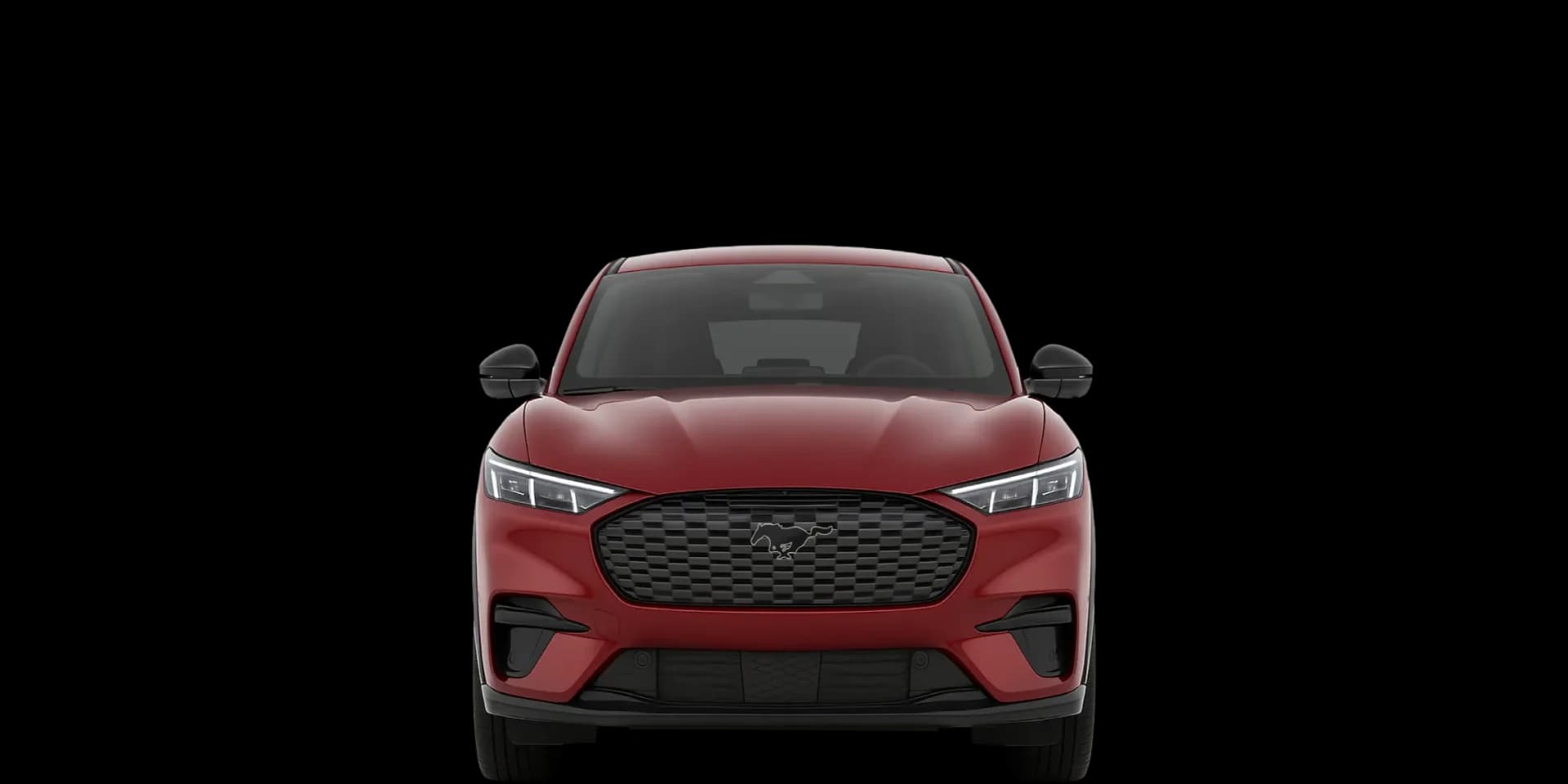 Front view of the 2021 Ford Mustang Mach‑E