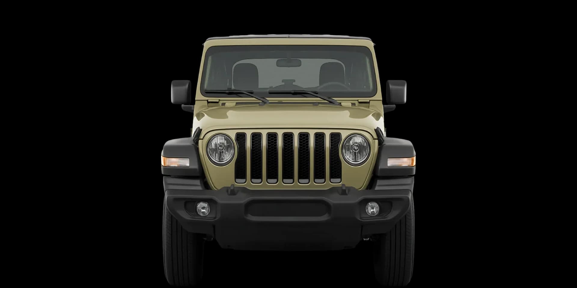 Front view of the 2017 Jeep Wrangler