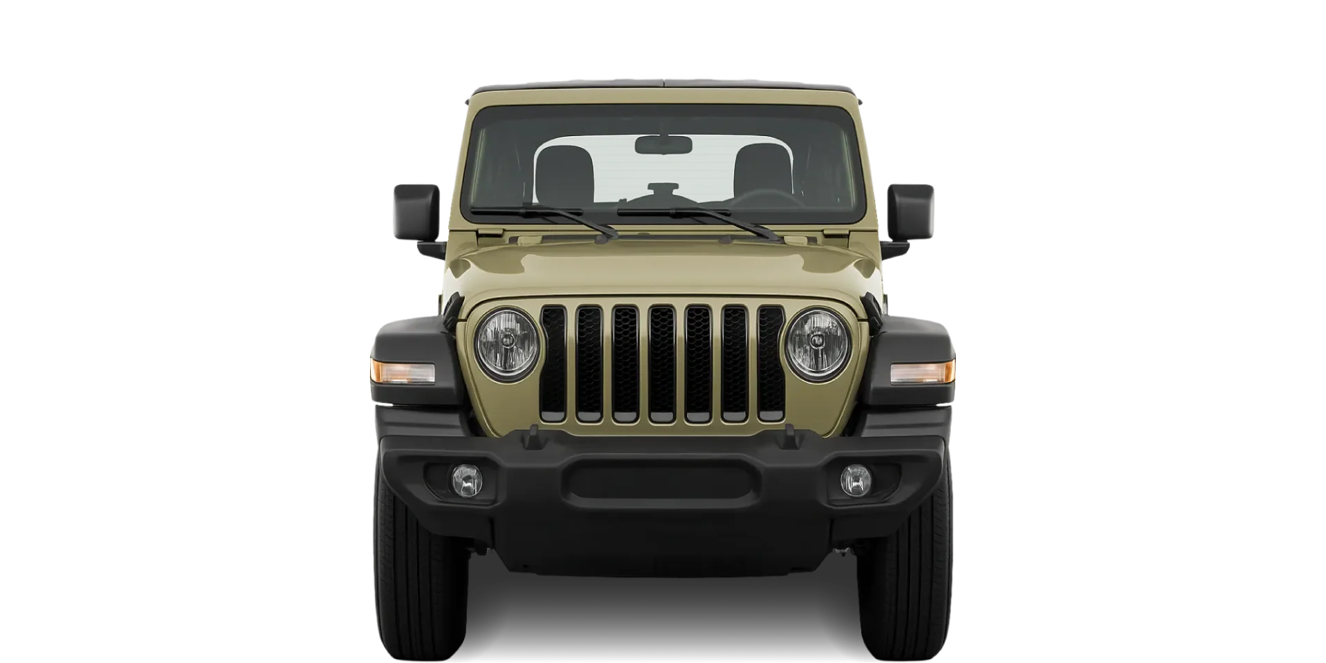 Front view of the 2017 Jeep Wrangler