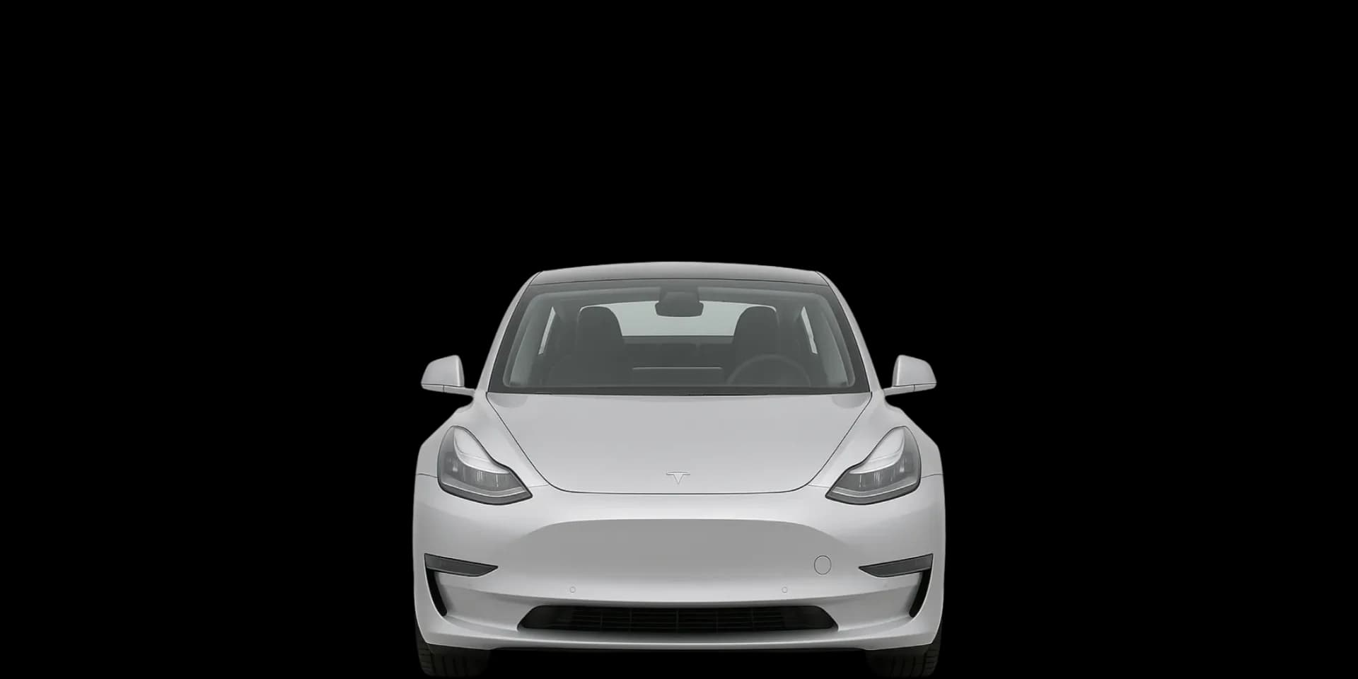 Front view of the 2017 Tesla Model 3