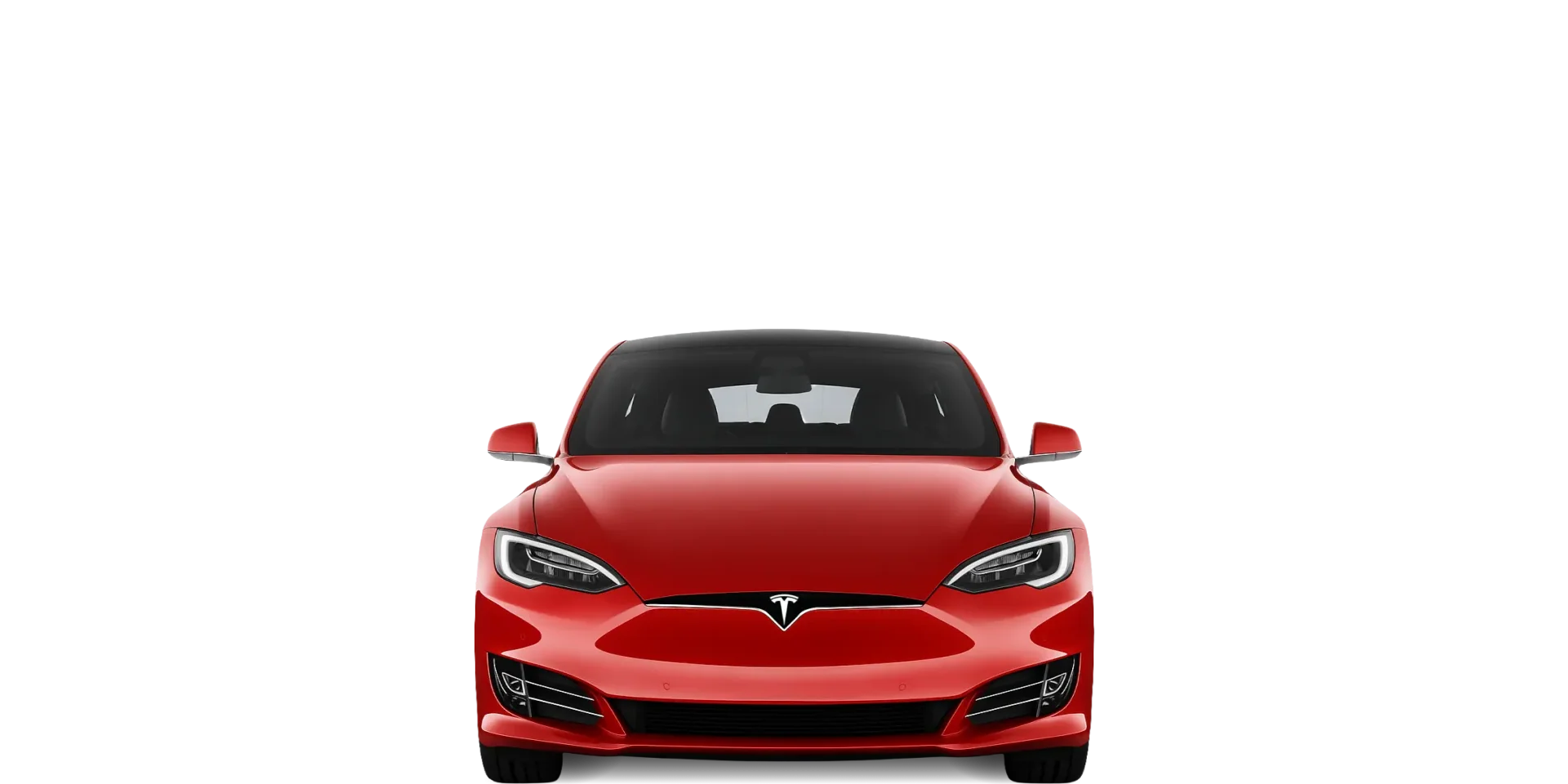 Front view of the 2016 Tesla Model S