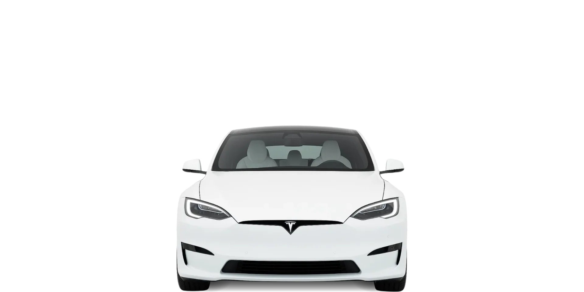 Front view of the 2021 Tesla Model S