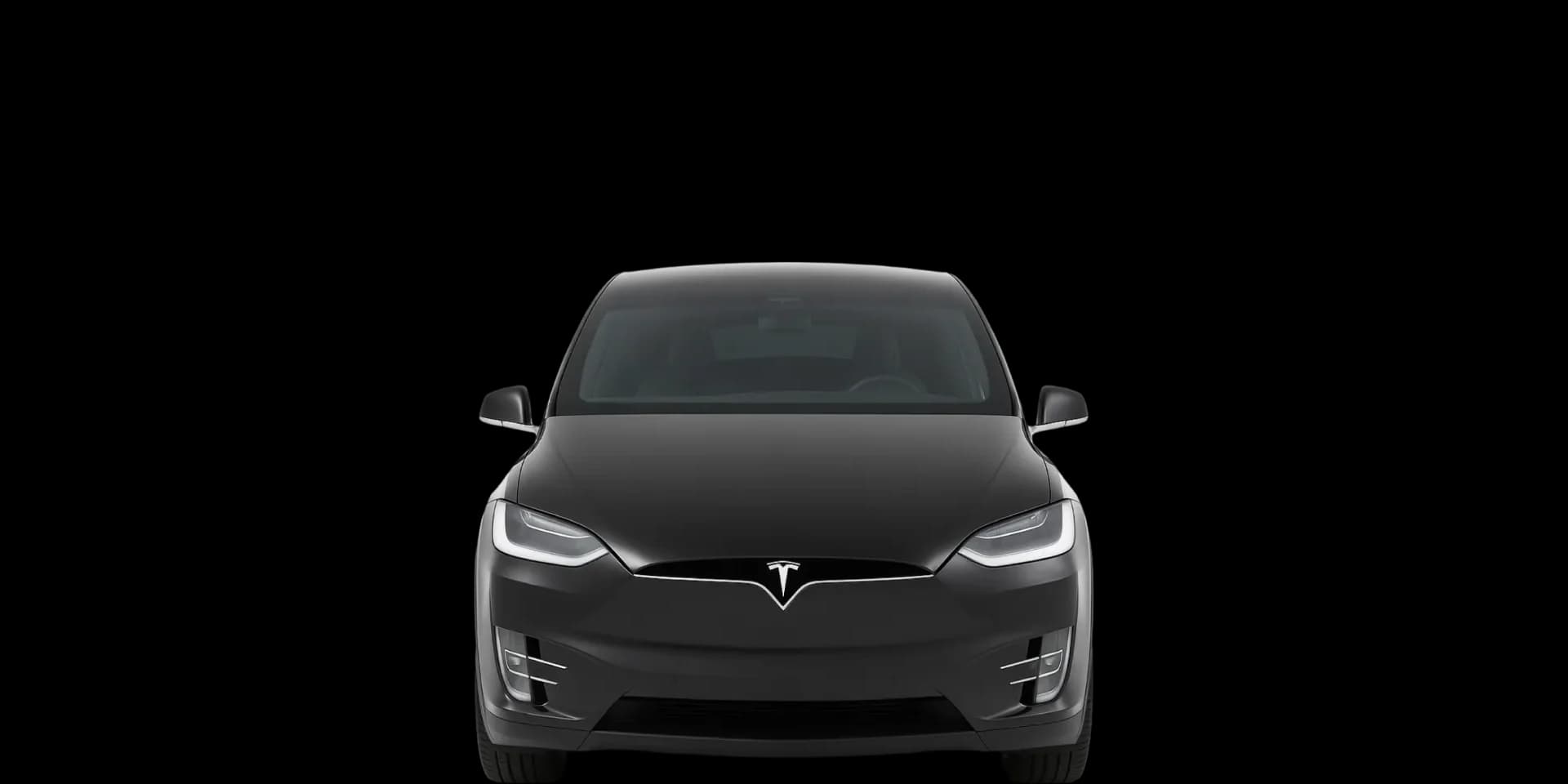 Front view of the 2015 Tesla Model X