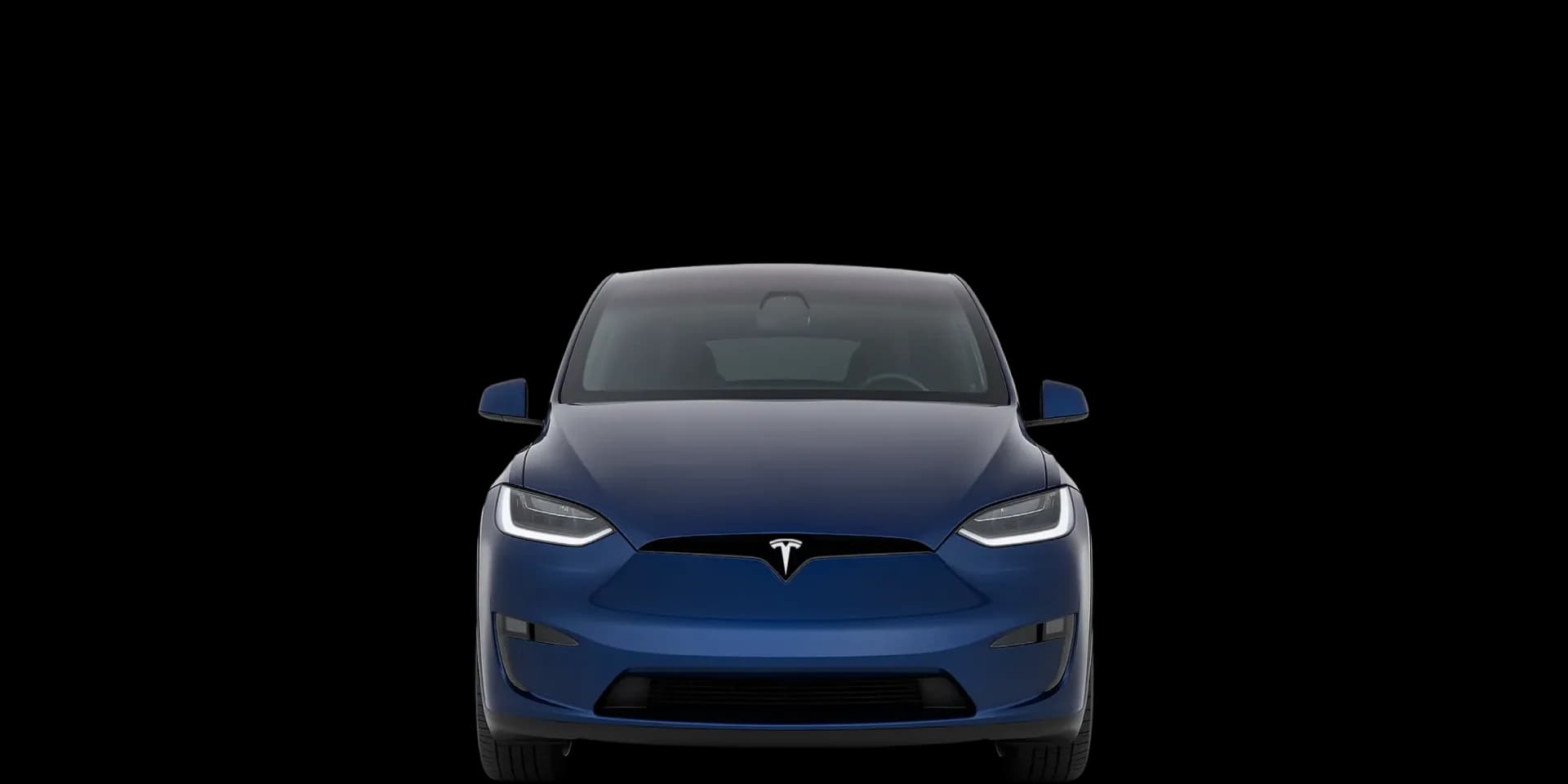 Front view of the 2021 Tesla Model X