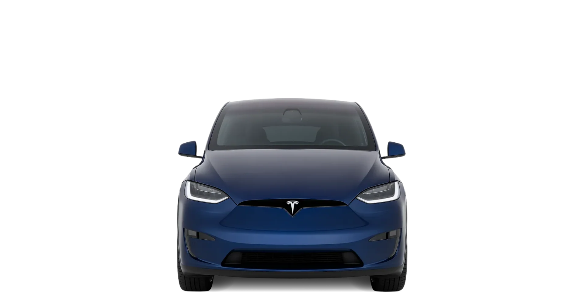 Front view of the 2021 Tesla Model X