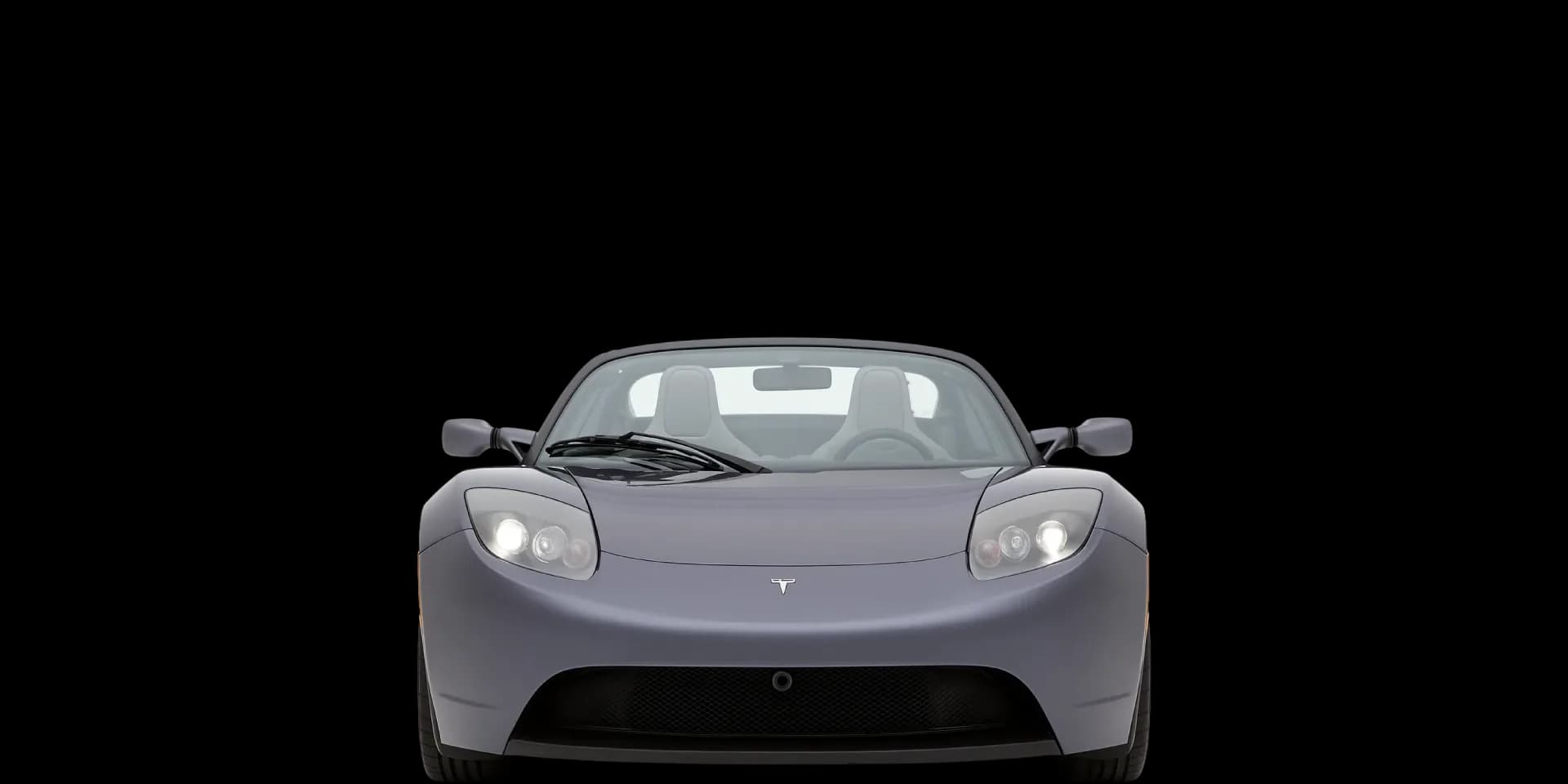 Front view of the 2008 Tesla Roadster