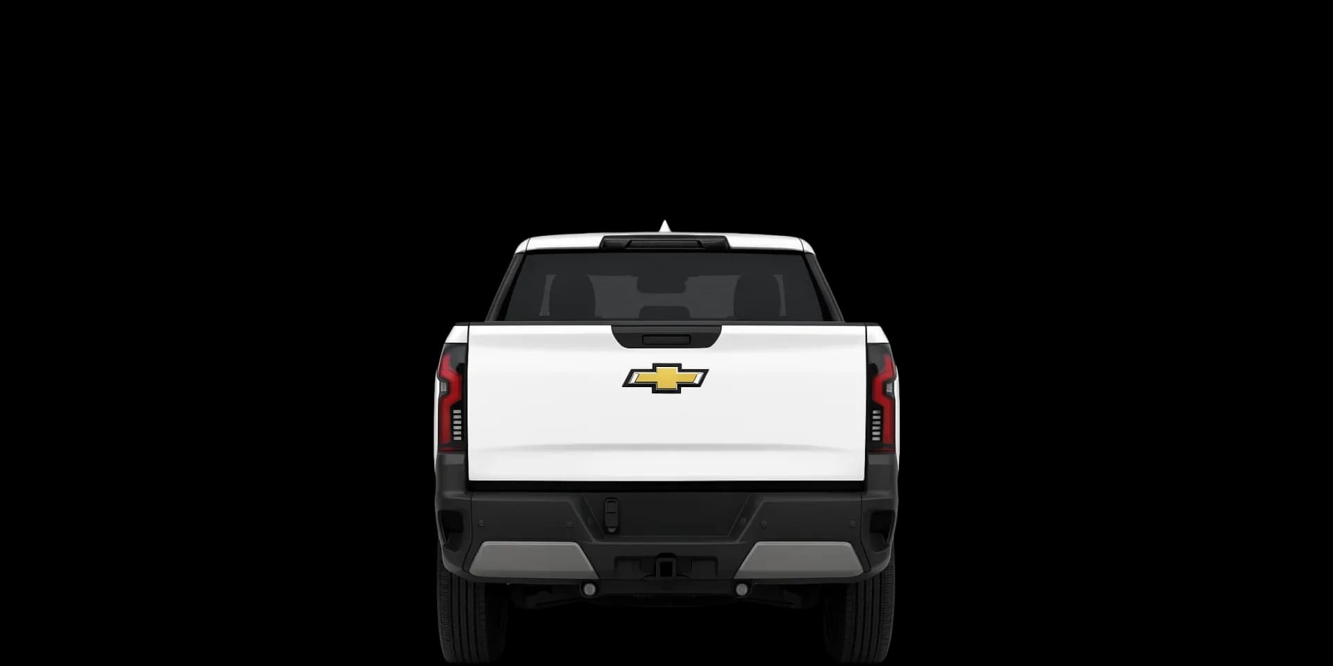 Rear view of the 2024 Chevrolet Silverado EV