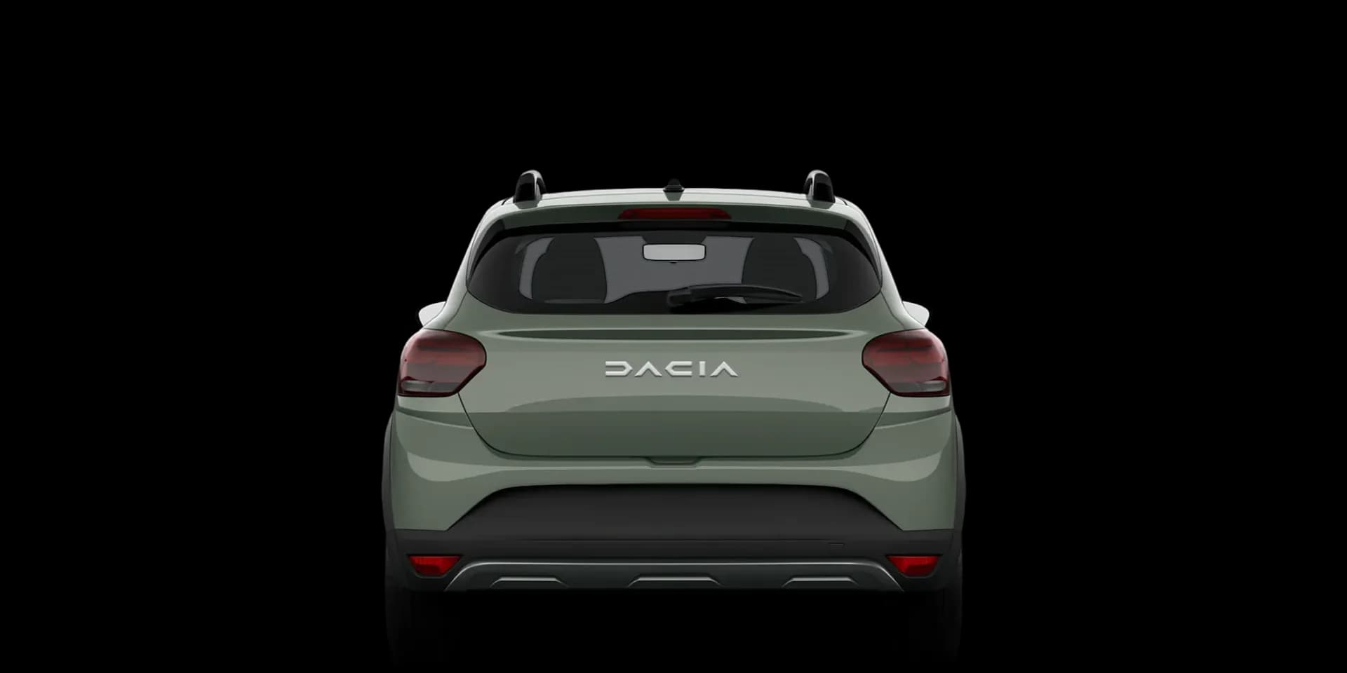 Rear view of the 2020 Dacia Sandero Stepway
