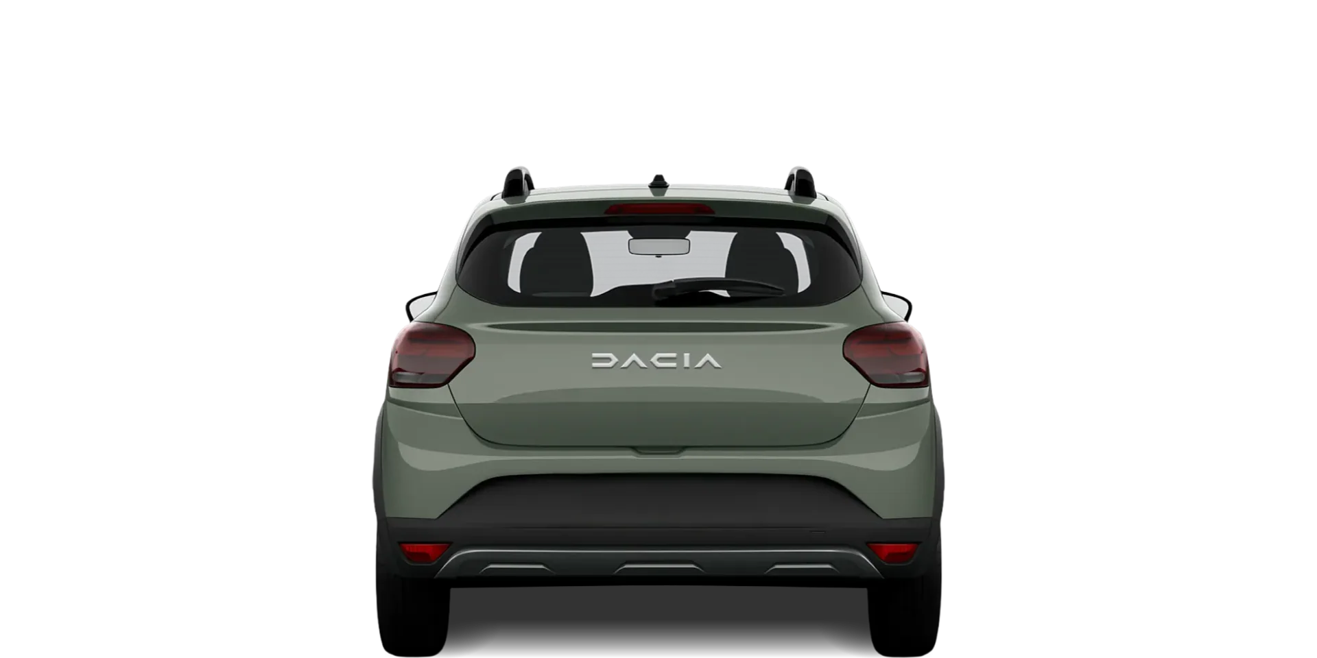 Rear view of the 2020 Dacia Sandero Stepway