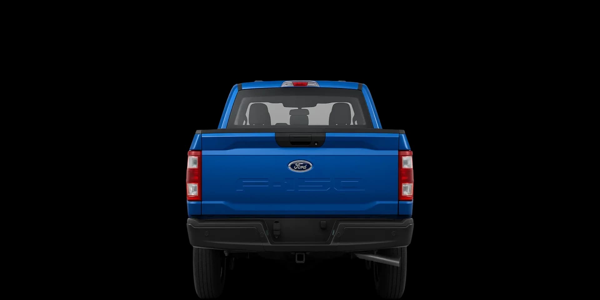 Rear view of the 2024 Ford F-150 Regular Cab 6-1/2 4x4