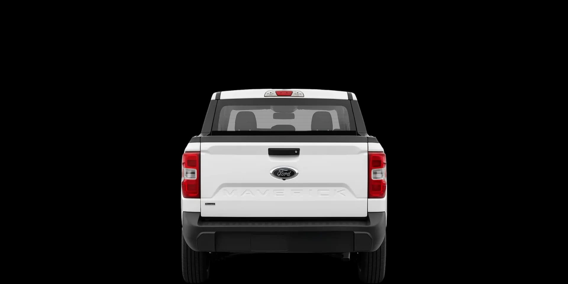 Rear view of the 2022 Ford Maverick