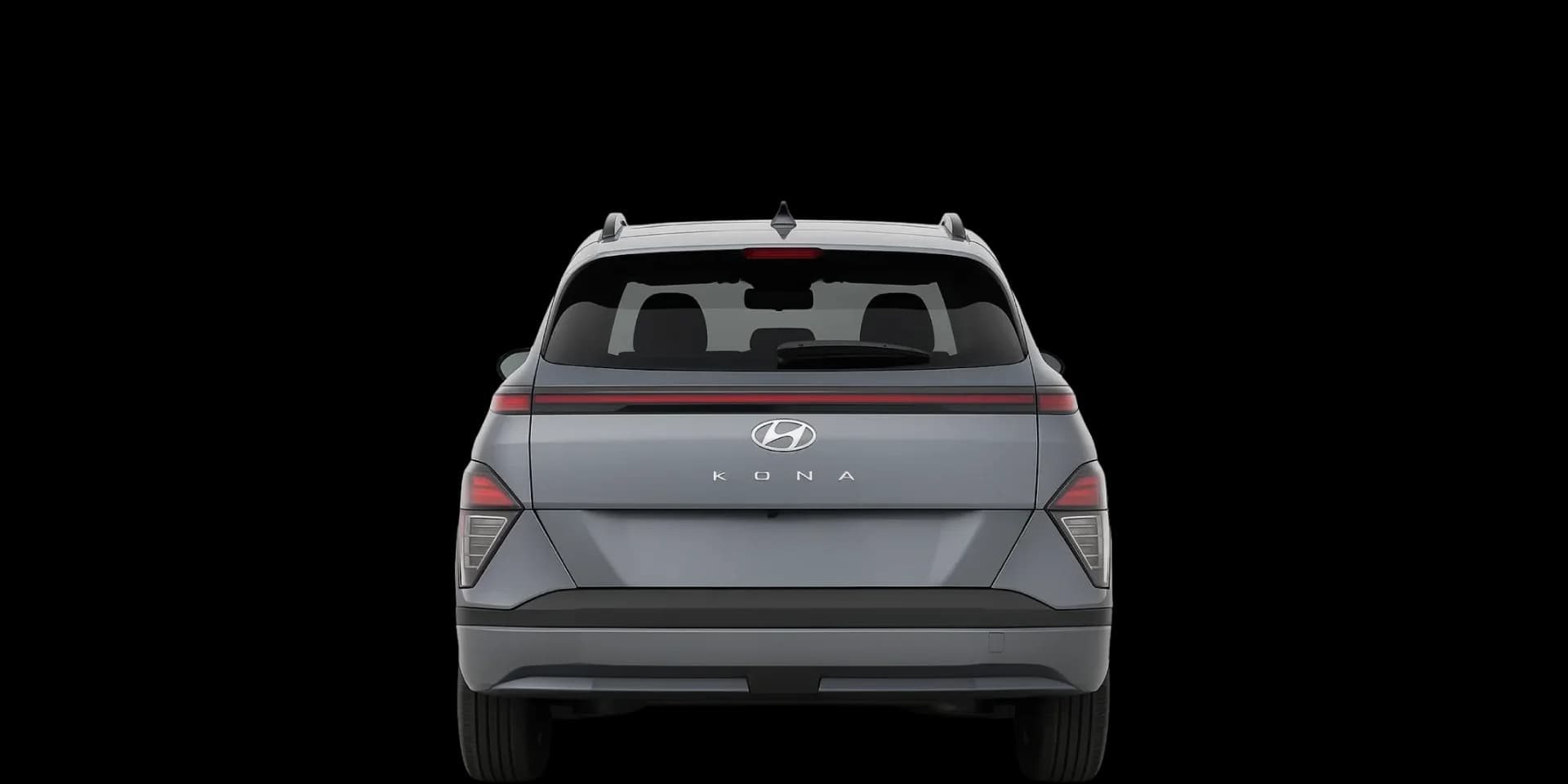 Rear view of the 2023 Hyundai Kona Electric