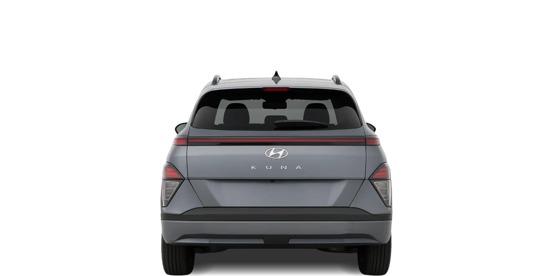 Rear view of the 2023 Hyundai Kona Electric