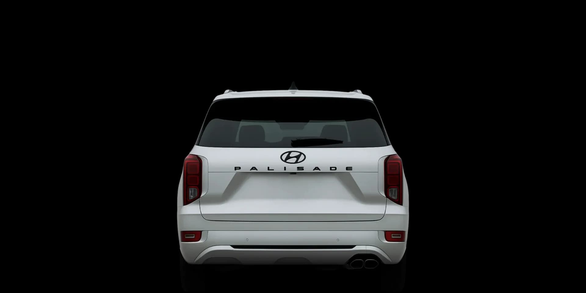 Rear view of the 2022 Hyundai Palisade