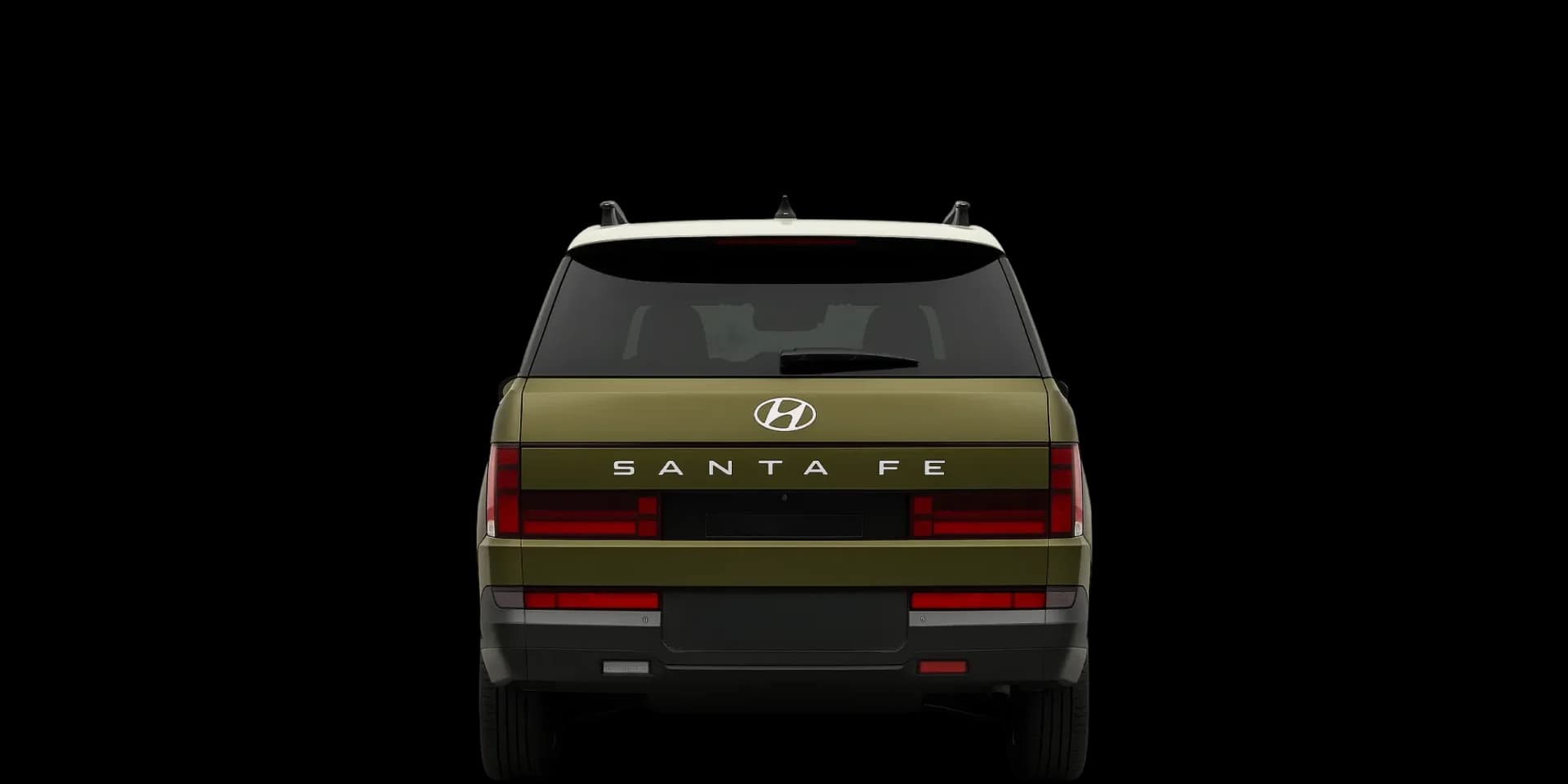 Rear view of the 2023 Hyundai Santa Fe