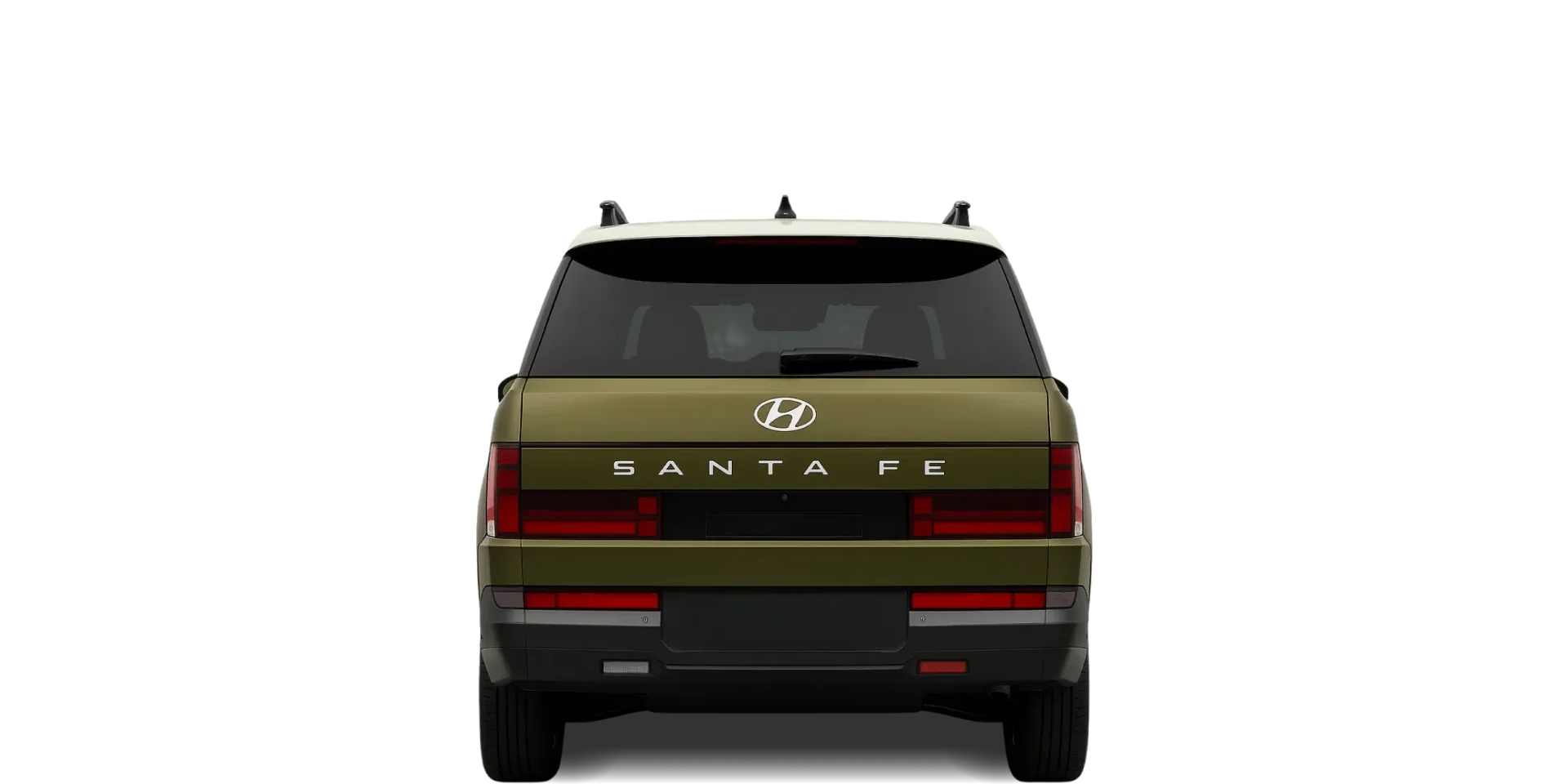 Rear view of the 2023 Hyundai Santa Fe