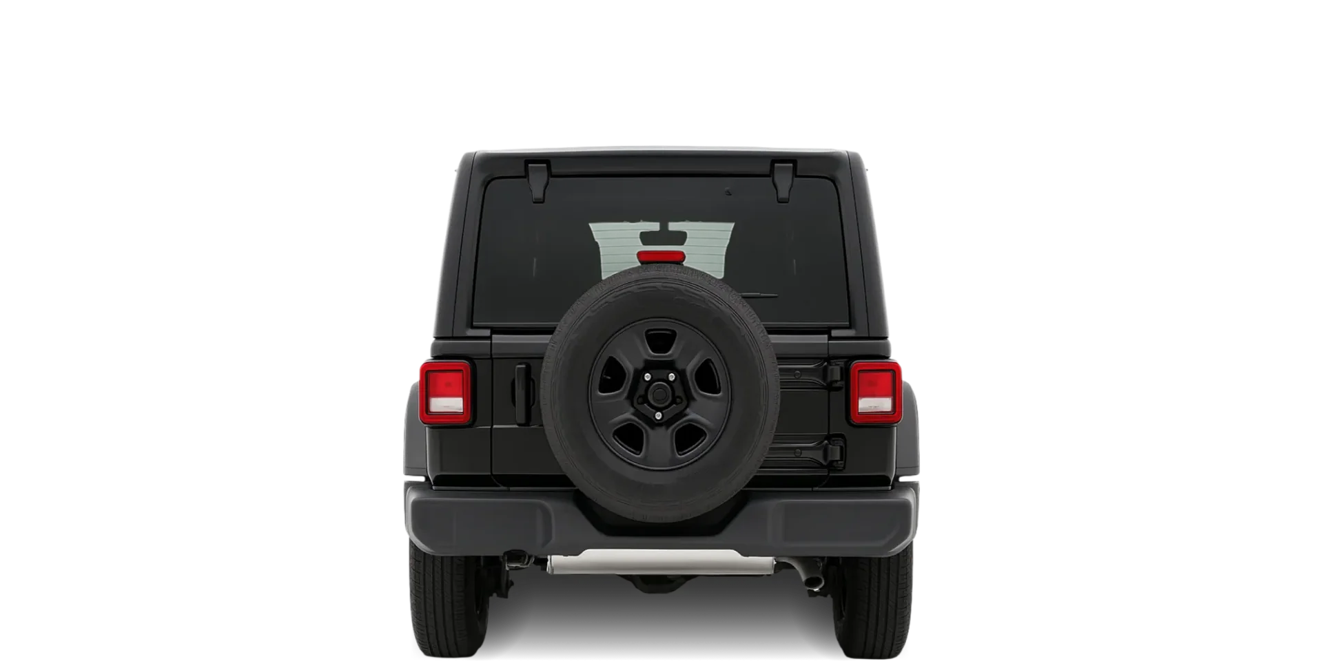 Rear view of the 2017 Jeep Wrangler Unlimited